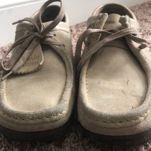 Clark’s tan Wallabees